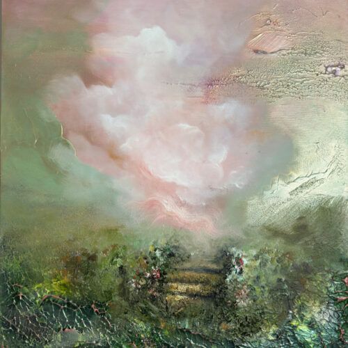 "Sublime Threshold" 60*80cm/23*31inch semi-abstract painting