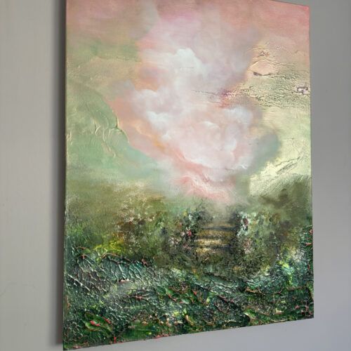 "Sublime Threshold" 60*80cm/23*31inch semi-abstract painting