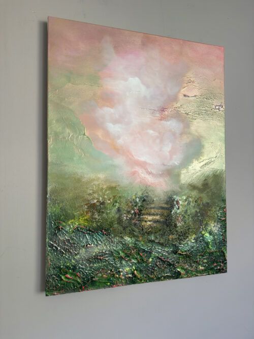 "Sublime Threshold" 60*80cm/23*31inch semi-abstract painting
