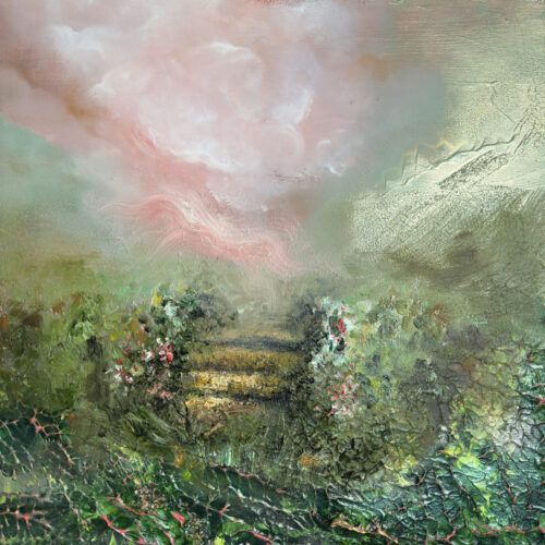 "Sublime Threshold" 60*80cm/23*31inch semi-abstract painting