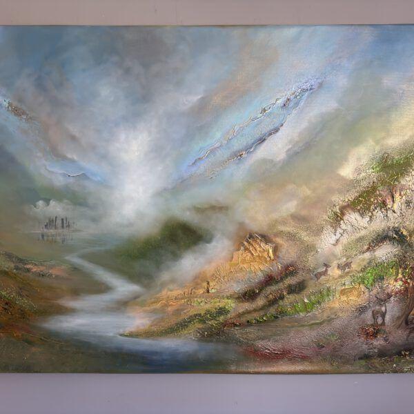 ”Way home” 150/100 cm commission painting